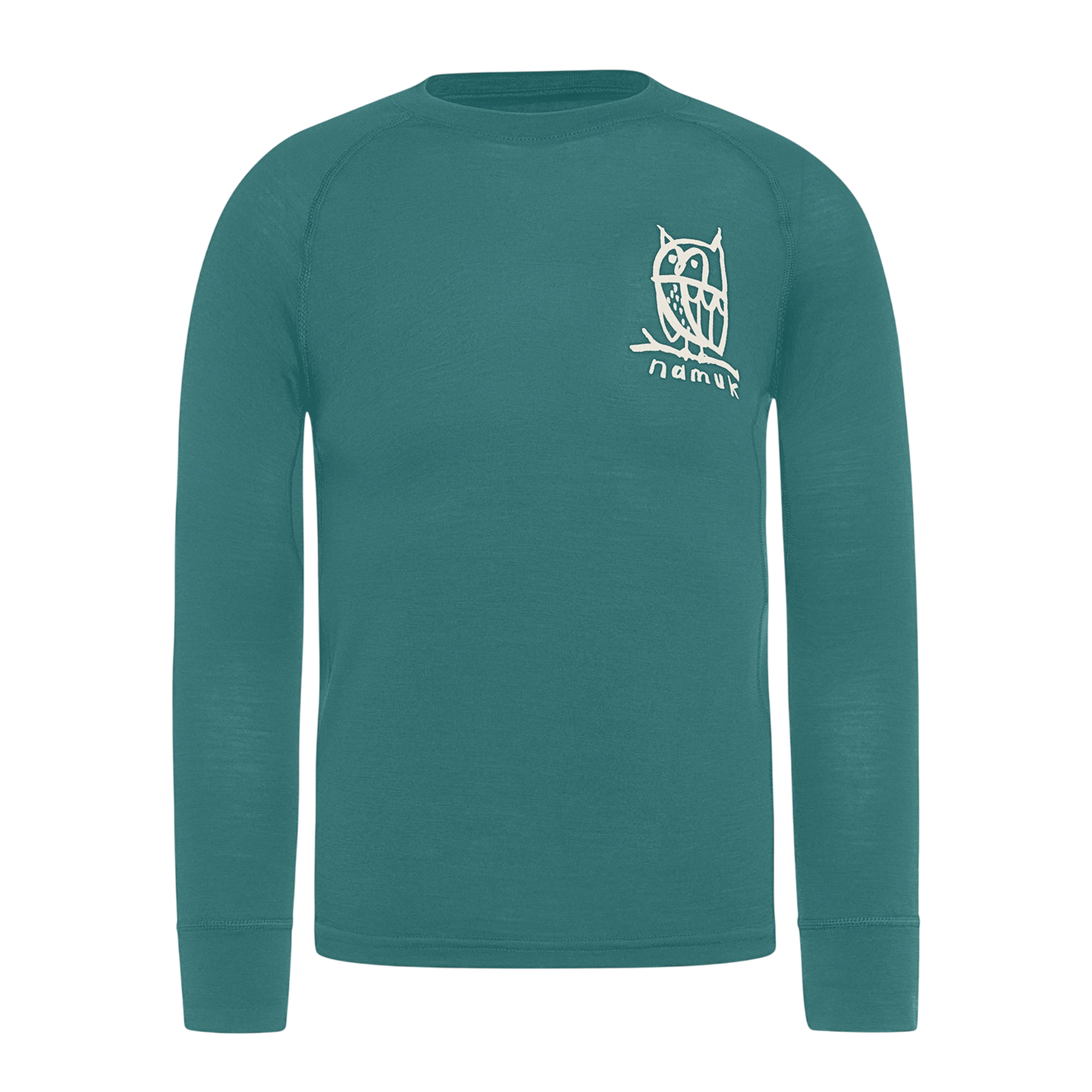 Uil Merino Elo Jade Green Long-Sleeve Shirt