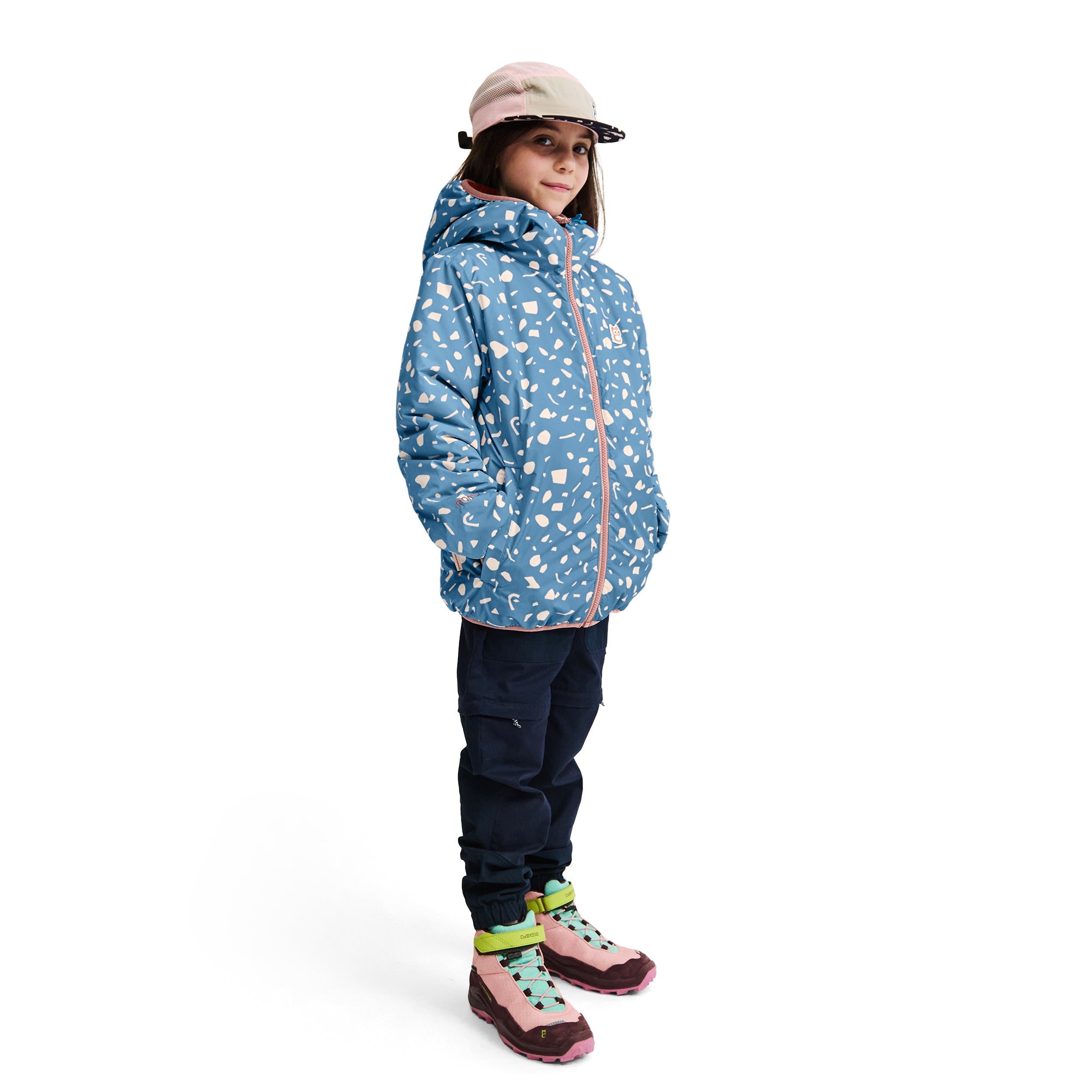 Wendbare Jacke PrimaLoft Glow Underground Sunset Rose / Corporate Blue