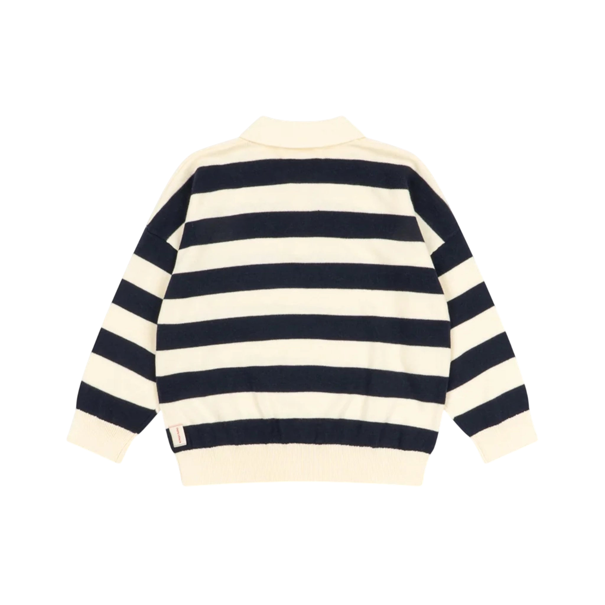 Manis Navy Stripe Knit Sweater