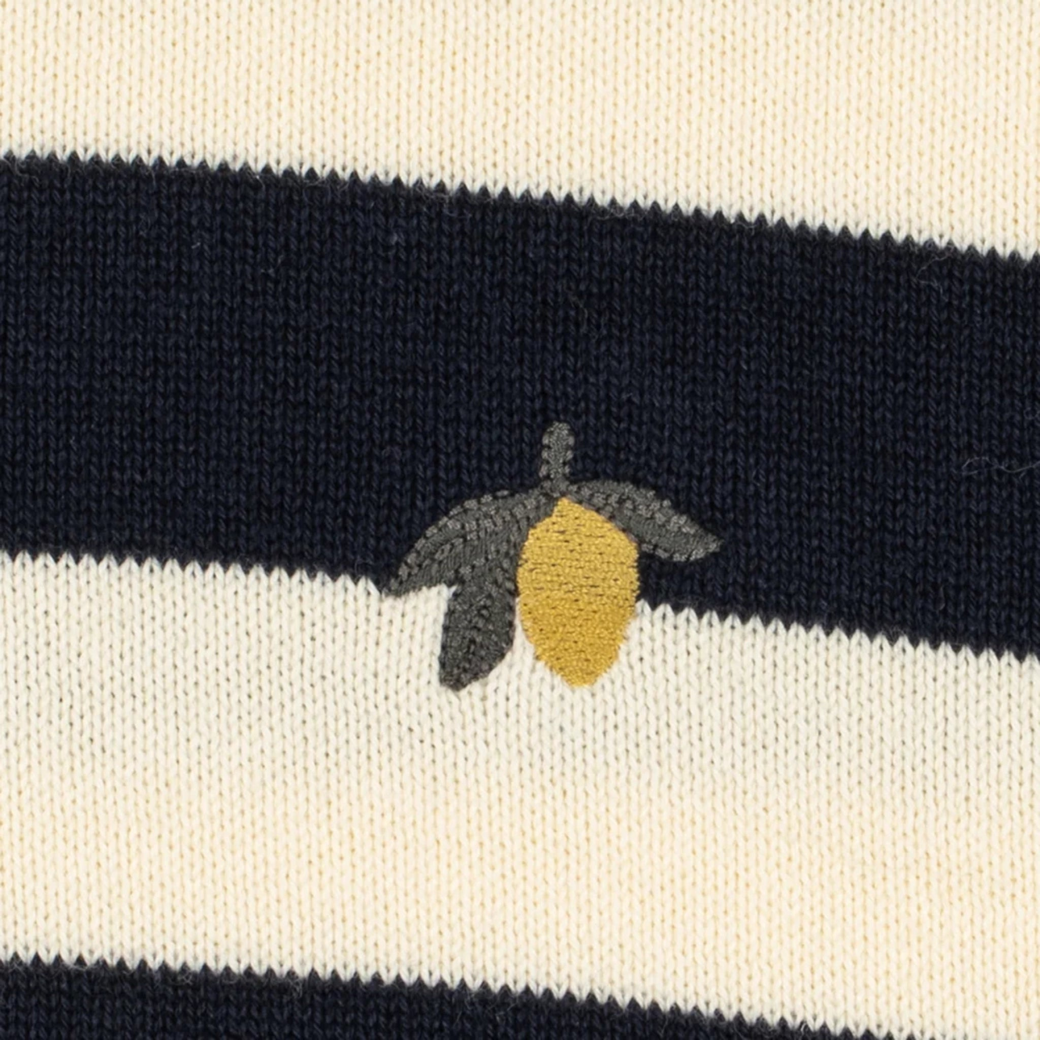 Manis Navy Stripe Knit Sweater