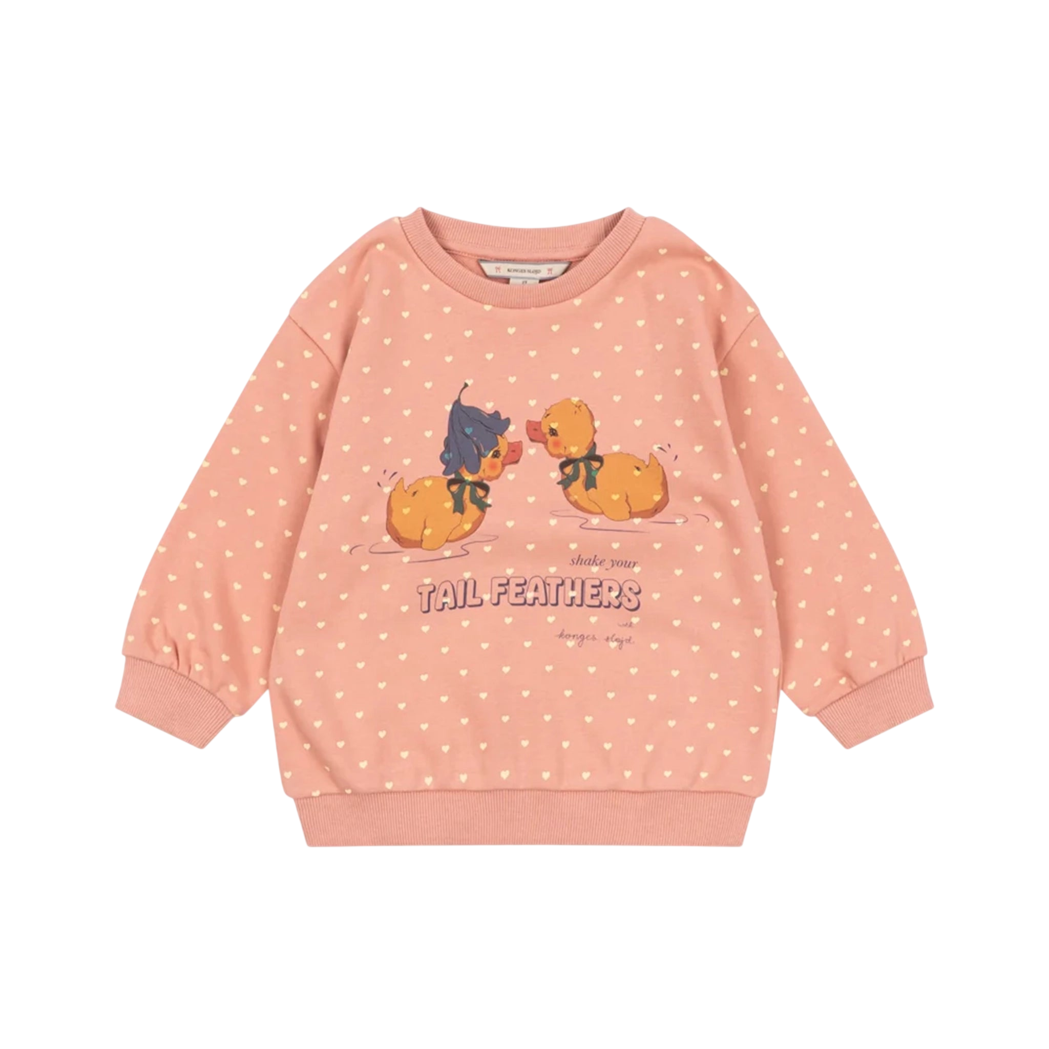 Sweatshirt Spotty Coeur Feathers