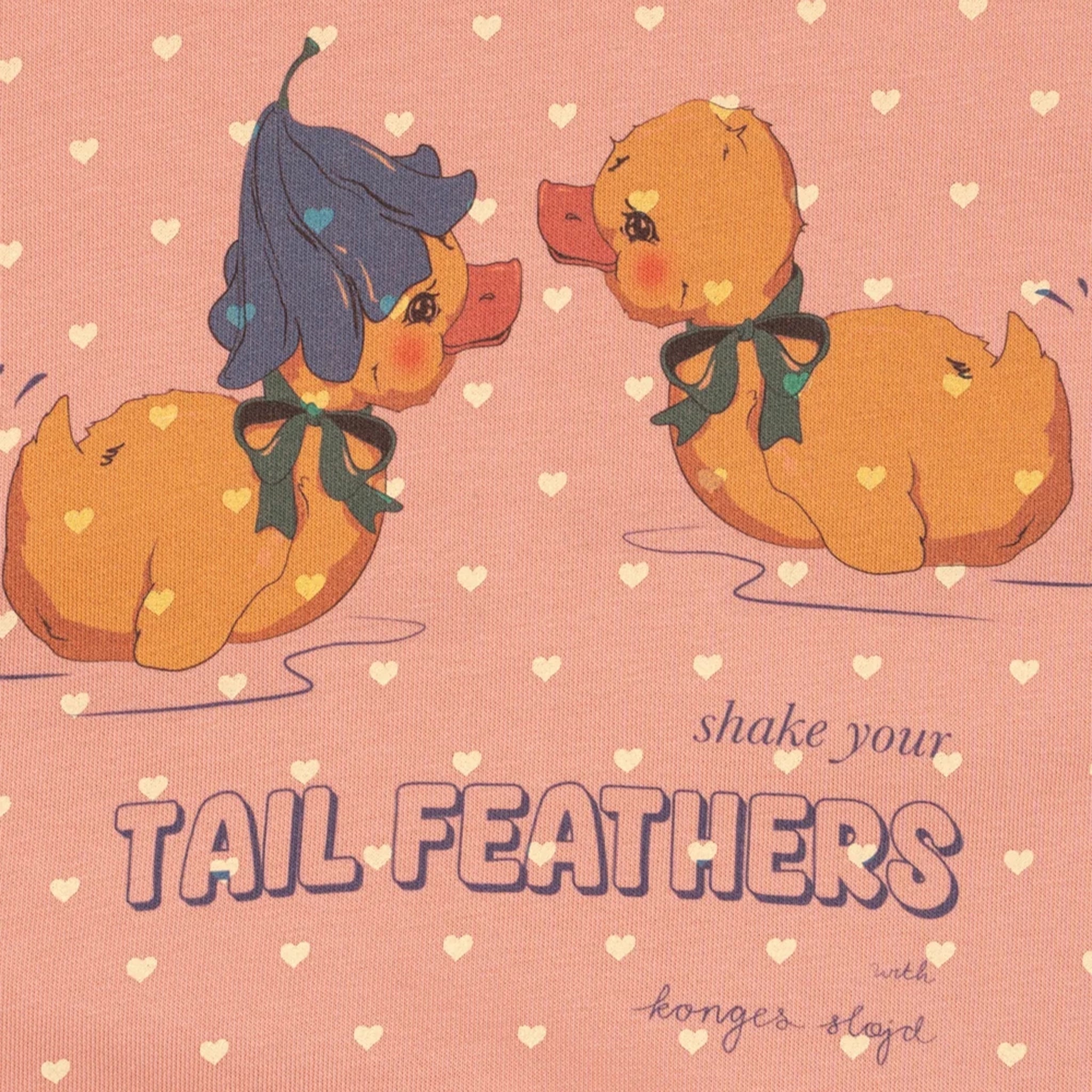 Sweatshirt Spotty Coeur Feathers