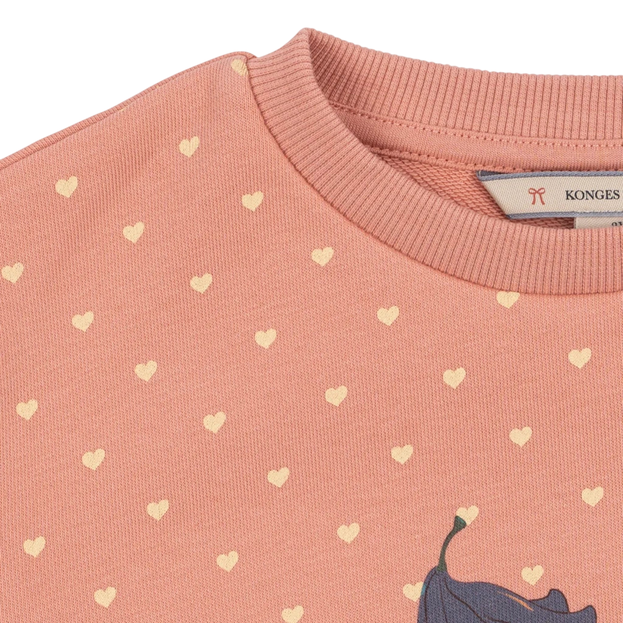 Sweatshirt Spotty Coeur Feathers