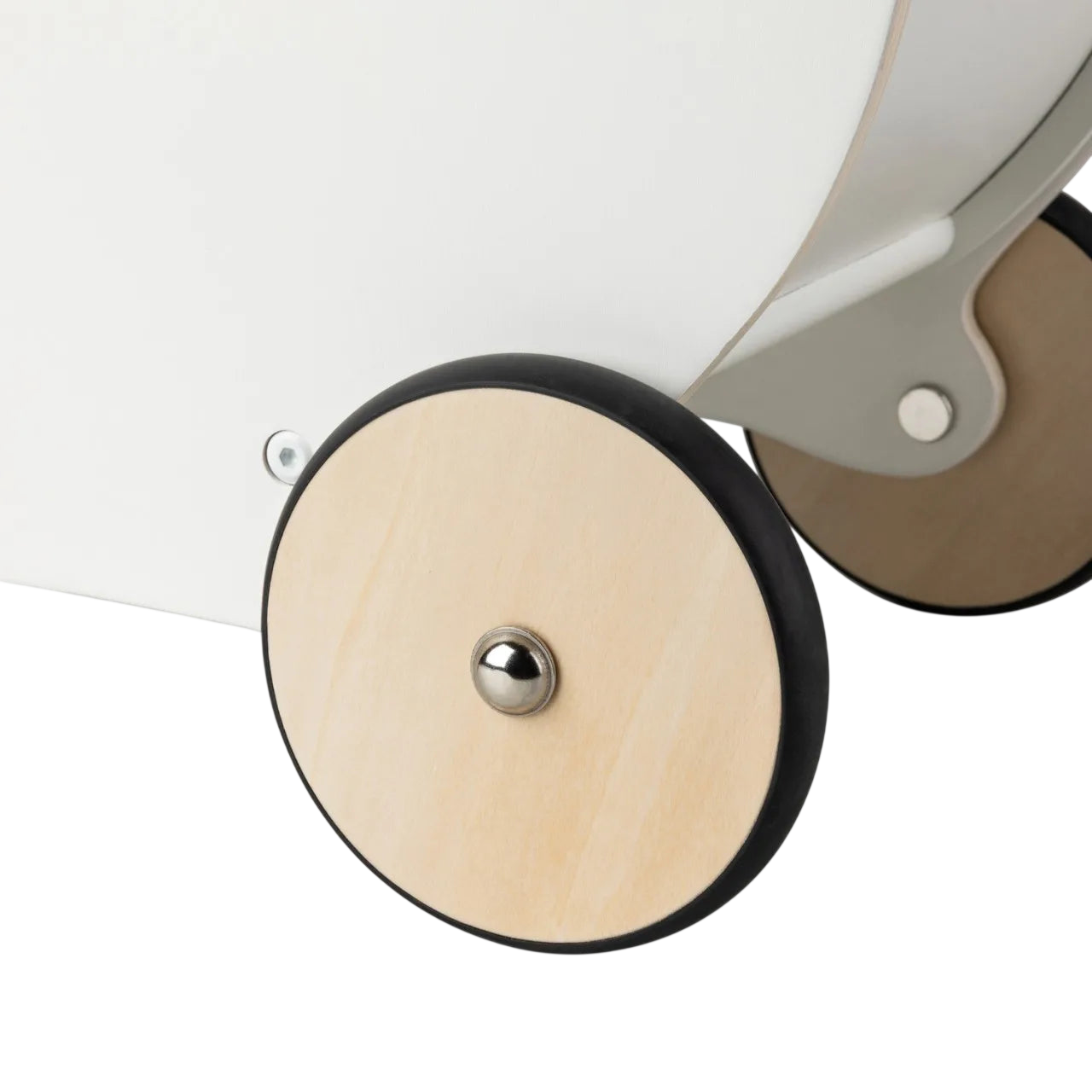 Puppenwagen Holz Classic White
