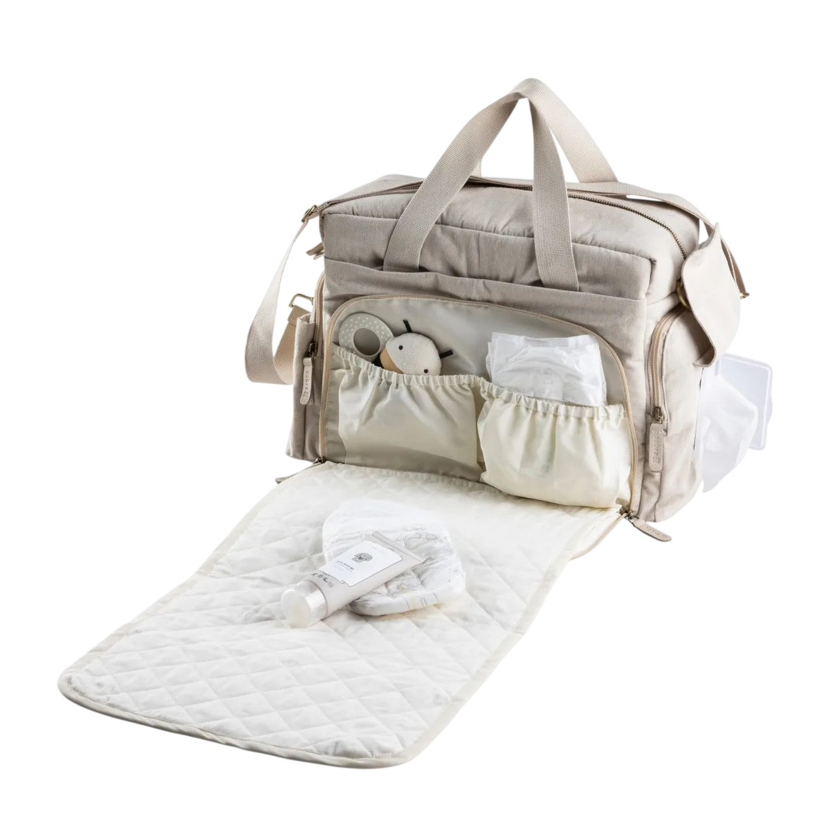 Wickeltasche On-The-Go Morning Beige Melange