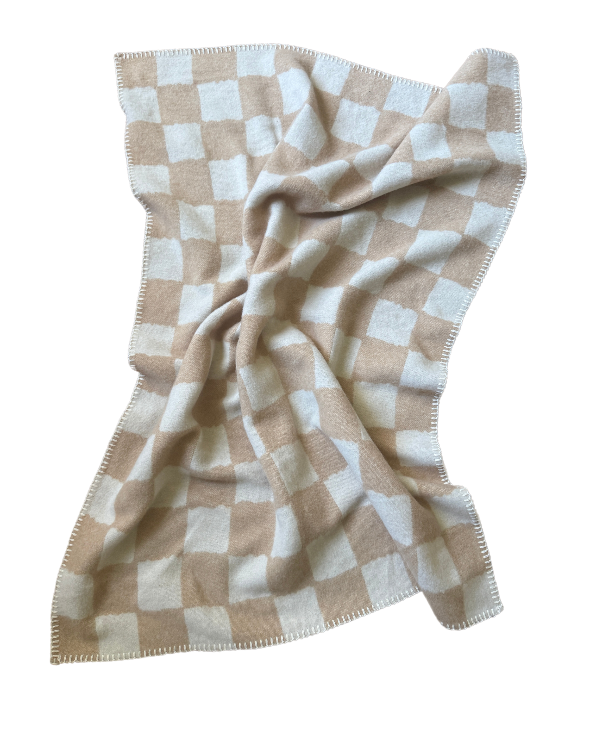 Binibamba Decke Merino Chequerboard