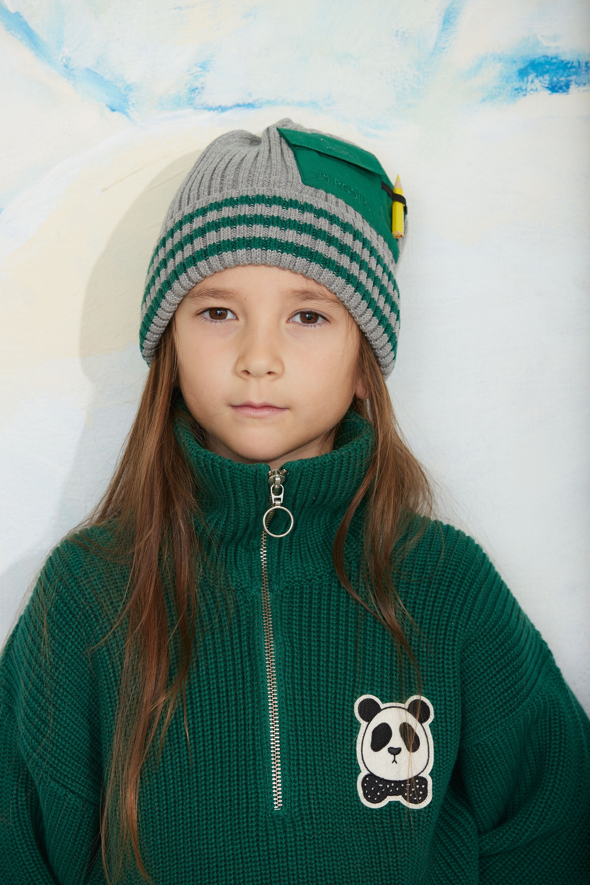 Pullover Panda Green
