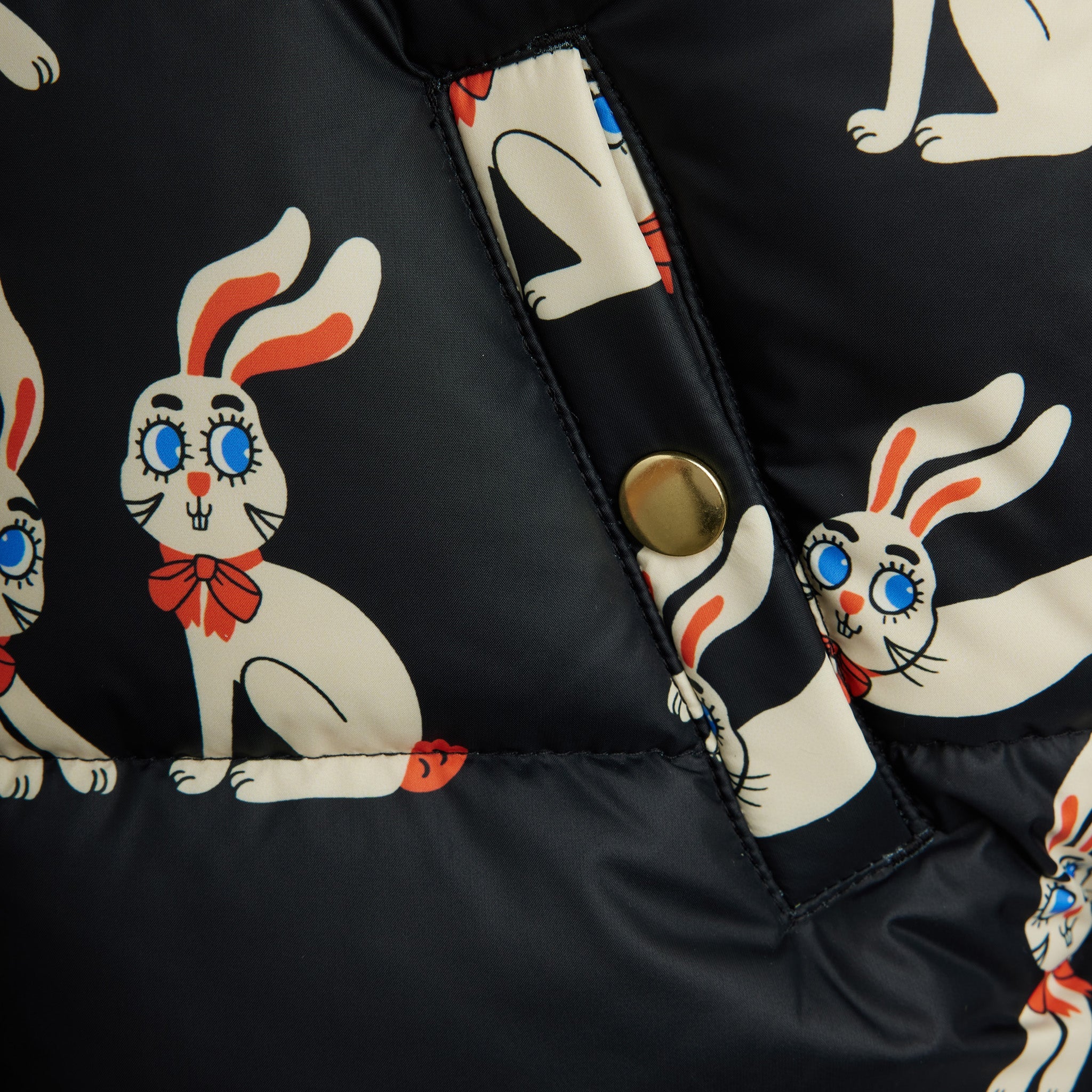 Pufferjacke Rabbits Black