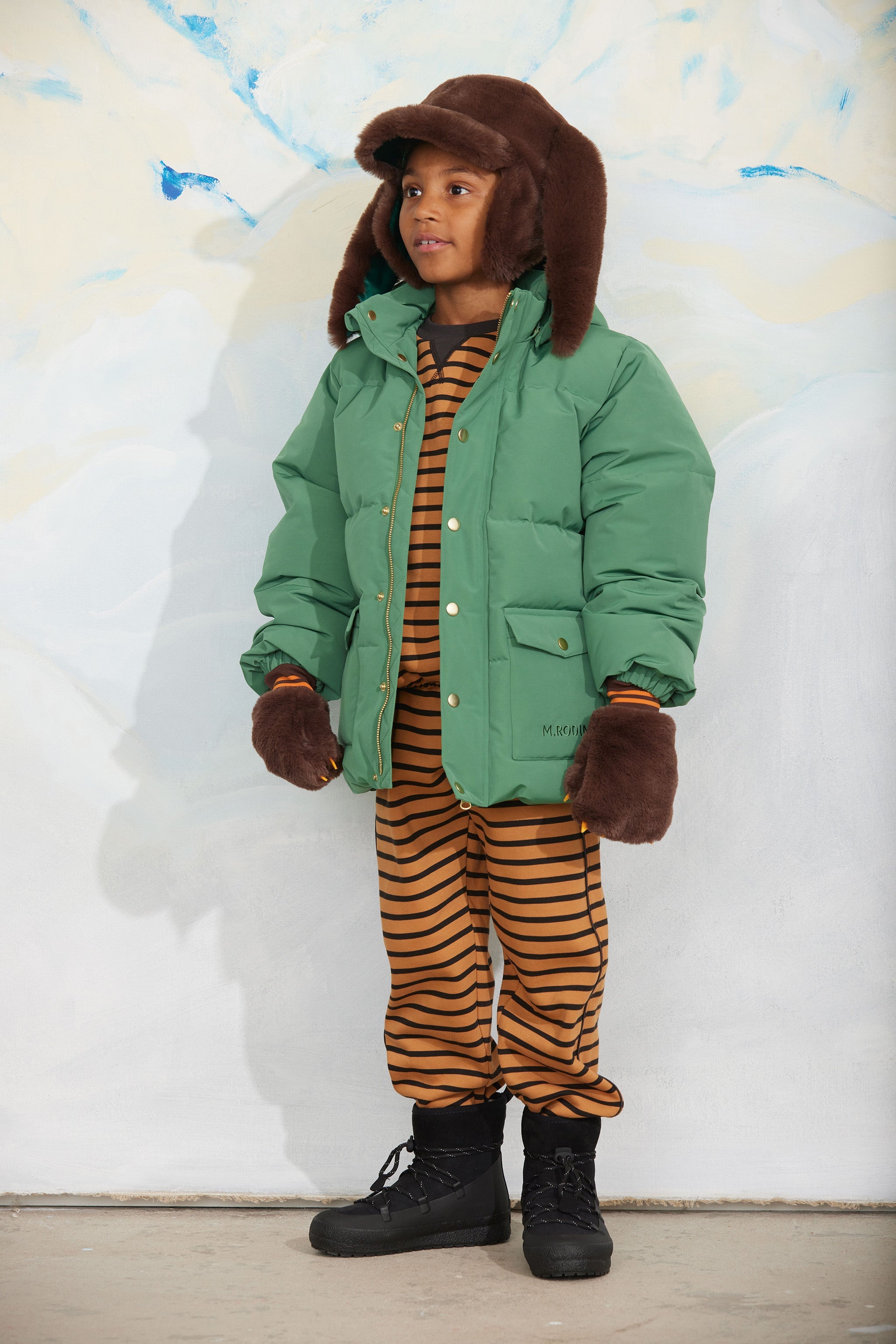 Pufferjacke Solid Heavy Green