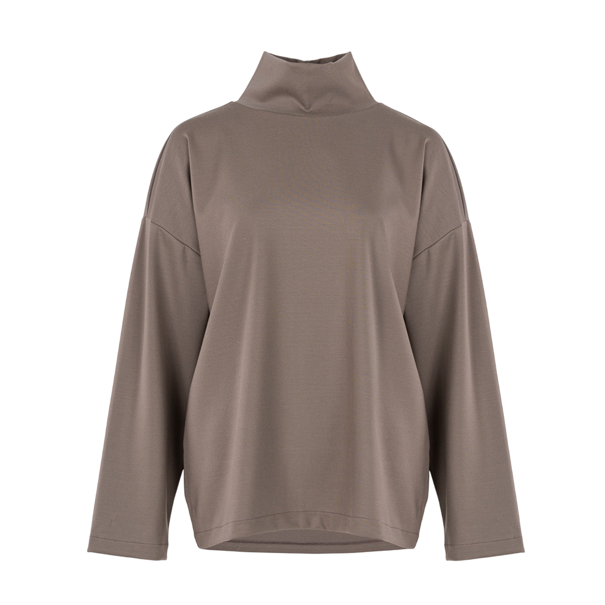 Langarmshirt Transformation Turtleneck Cinder Taupe