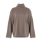 Long-Sleeve "Transformation" Turtleneck Shirt in Cinder Taupe