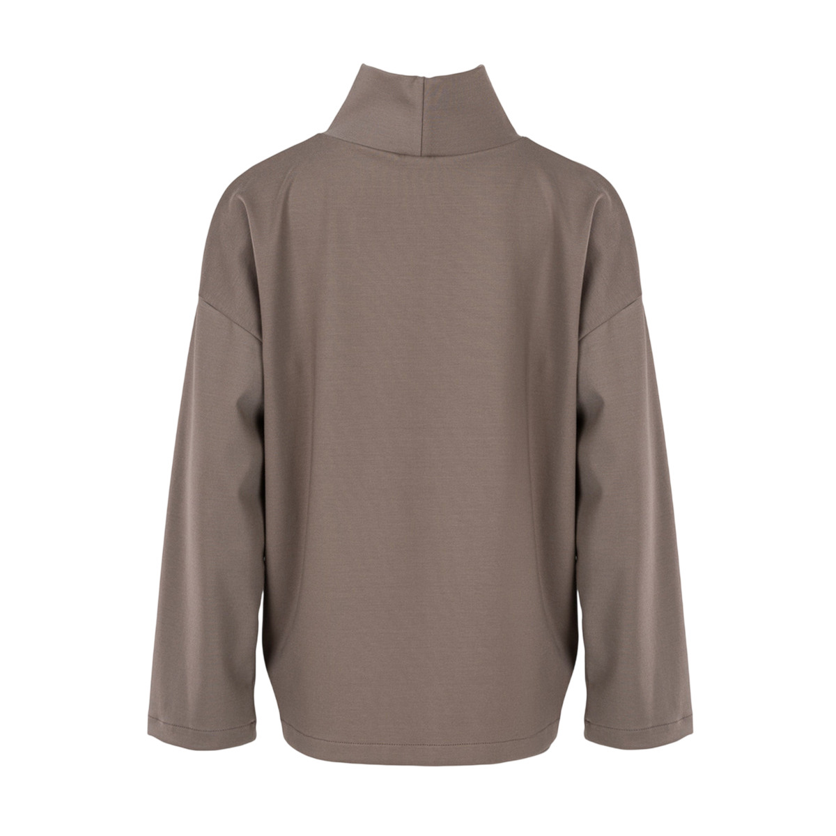 T-shirt à manches longues Transformation, col roulé, couleur Cinder Taupe