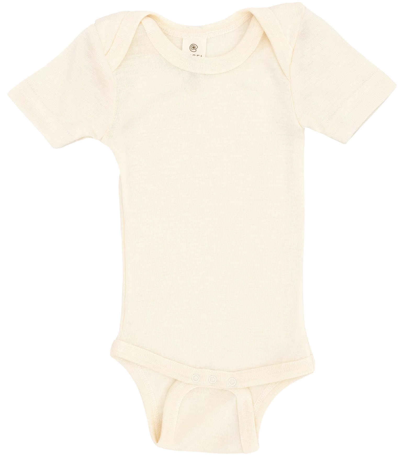 Engel Body kurzarm Merinowolle + Seide Natur