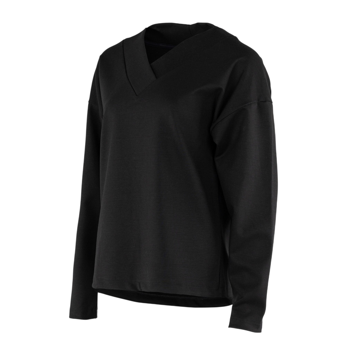 Langarmshirt Transformation V-Neck Black Intense