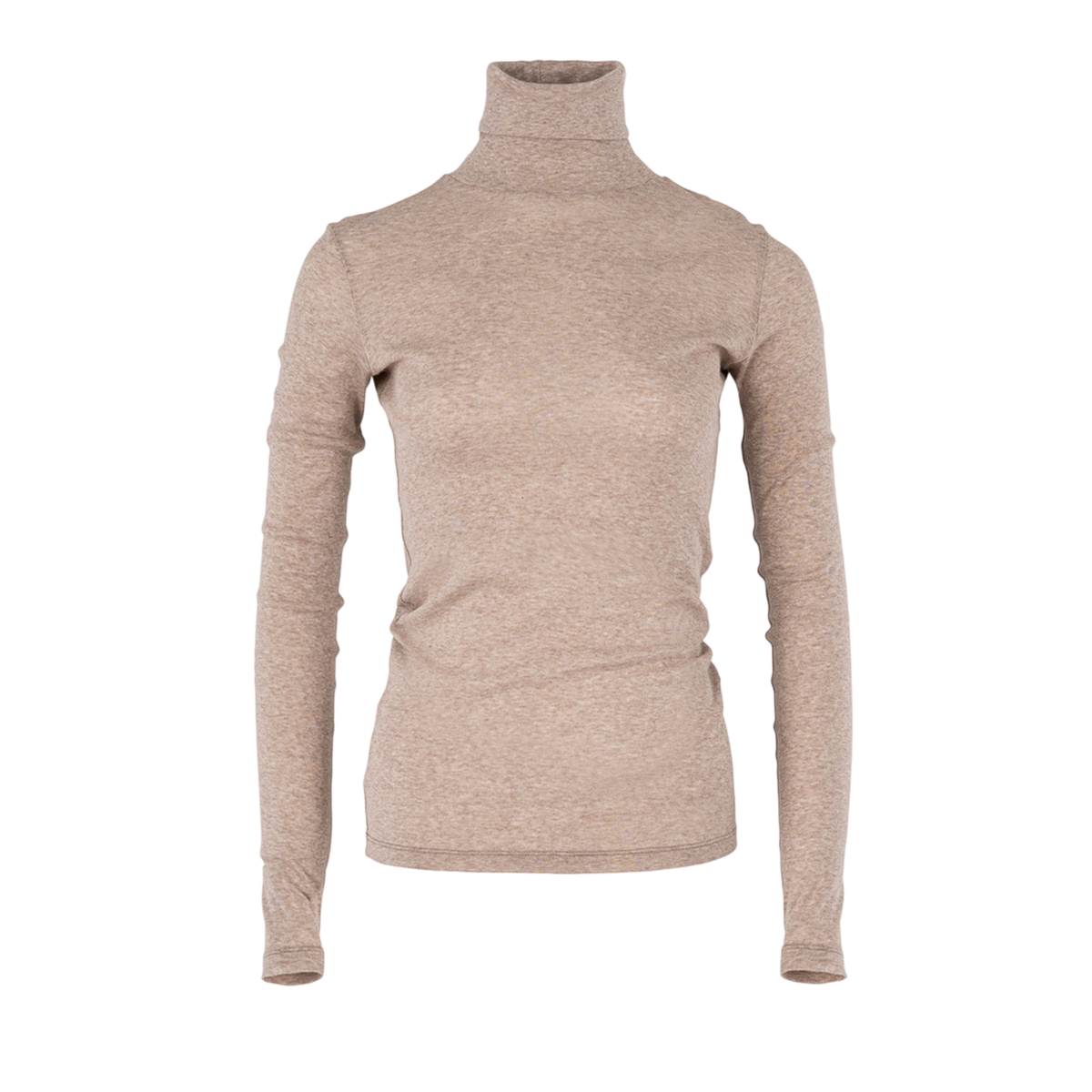 Rollkragen Light Cotton Tube Neck Beige Melange