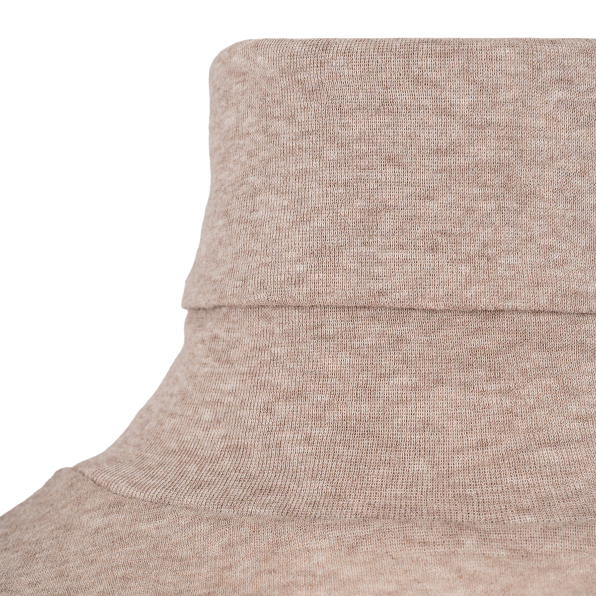 Rollkragen Light Cotton Tube Neck Beige Melange