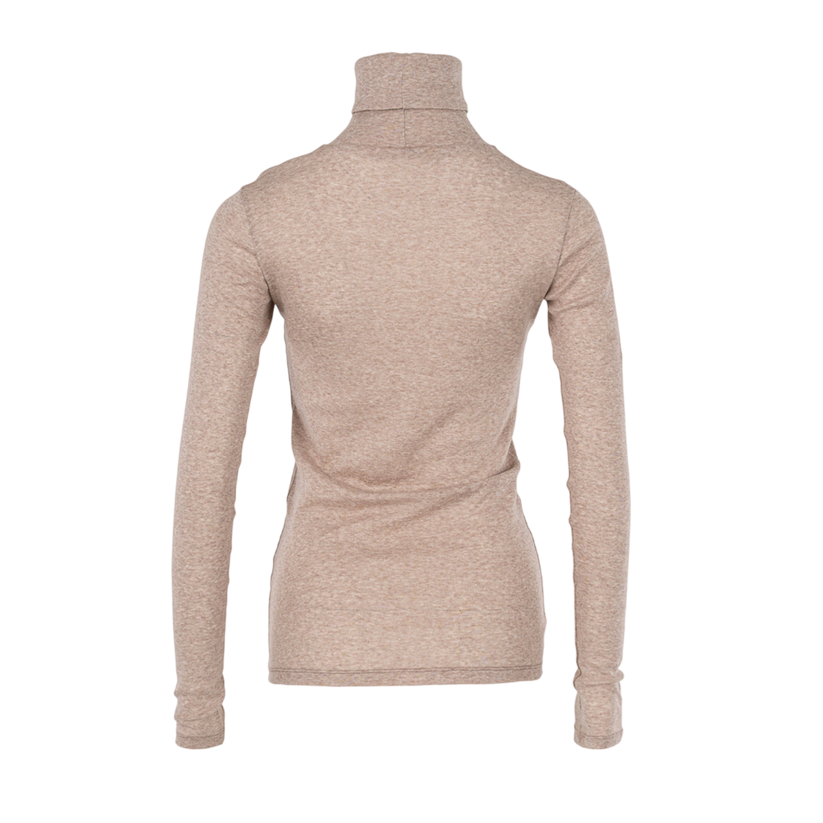 Rollkragen Light Cotton Tube Neck Beige Melange