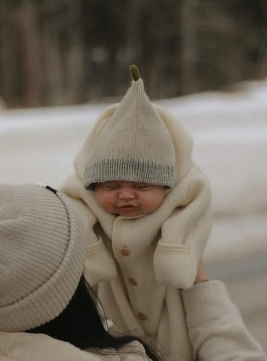 Combinaison pour bébé Engel en laine mérinos naturelle