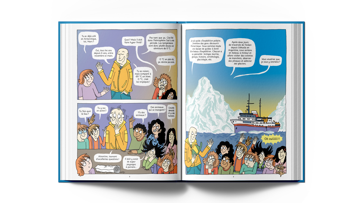 Livre Direction l'Antarctique FR
