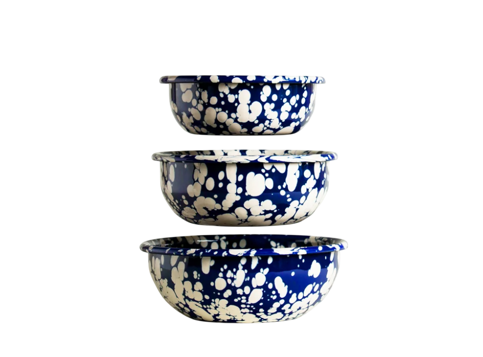 SCHÜSSEL-SET Cobalt/Ecru