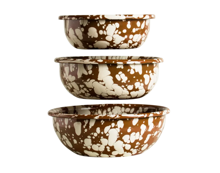 SCHÜSSEL-SET Terra/Ecru