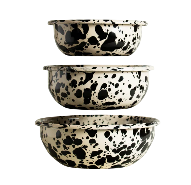 BOWL SET Ecru/Onyx
