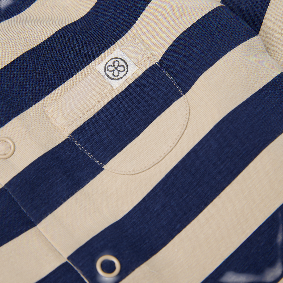 UV Poncho Navy/Sandy Stripe