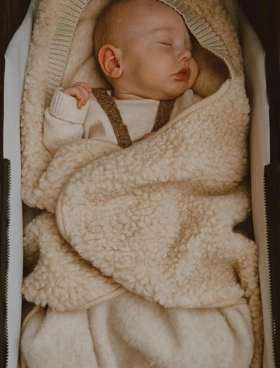 Solid Beige Swaddle Blanket