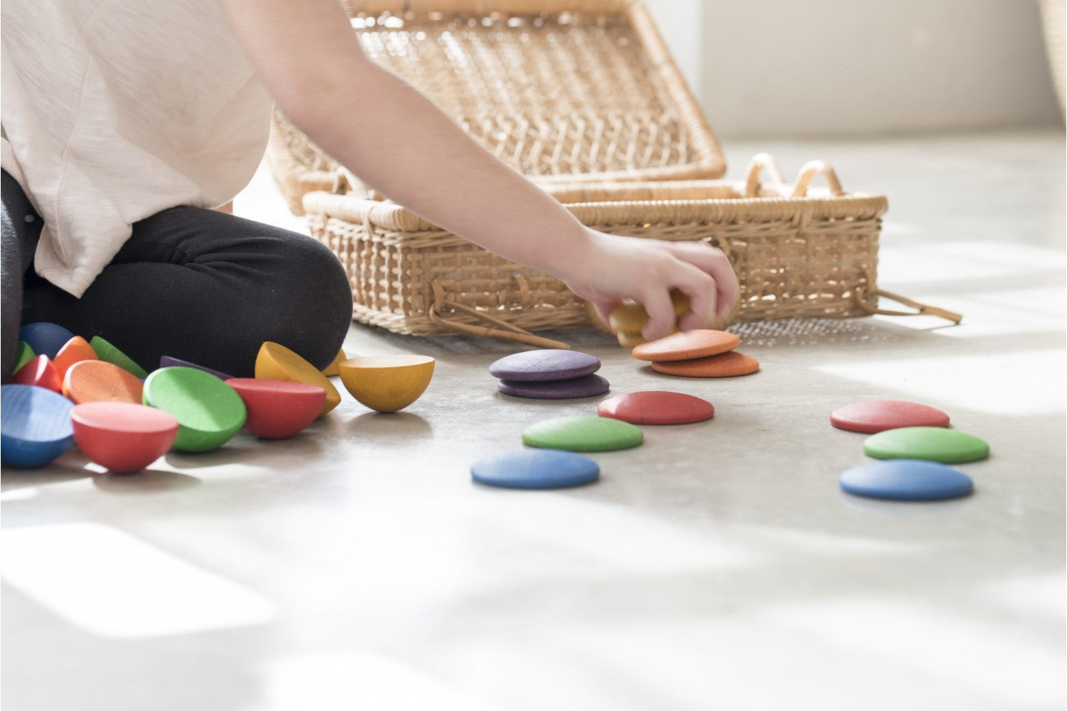 Jeu de formes en bois Rond Grapat