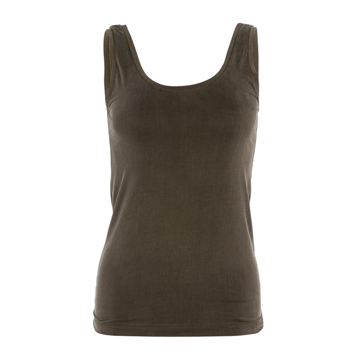 Tank Top Cupro Dusty Olive