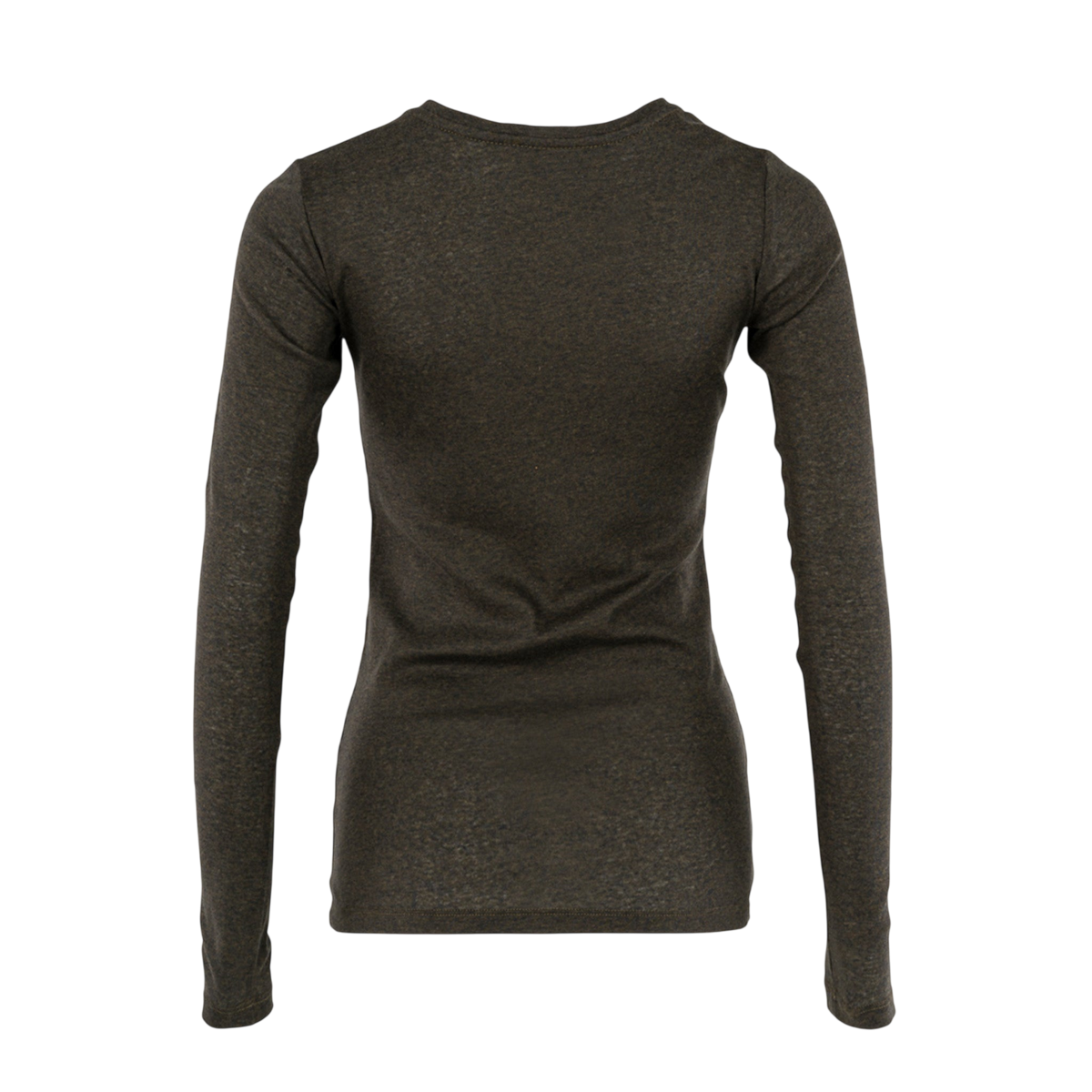 Langarmshirt Light Cotton Olive Melange