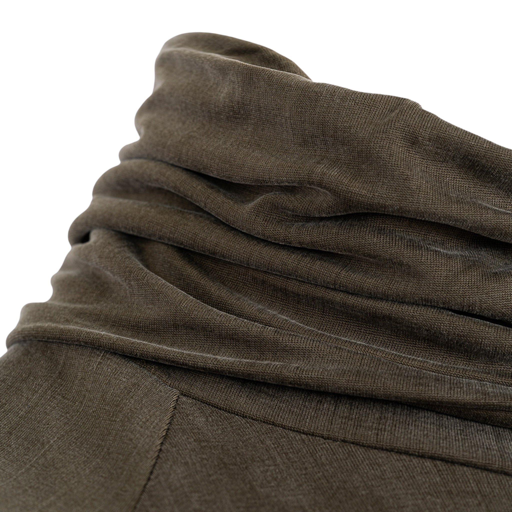 Rollkragen Cupro Tube Neck Dusty Olive