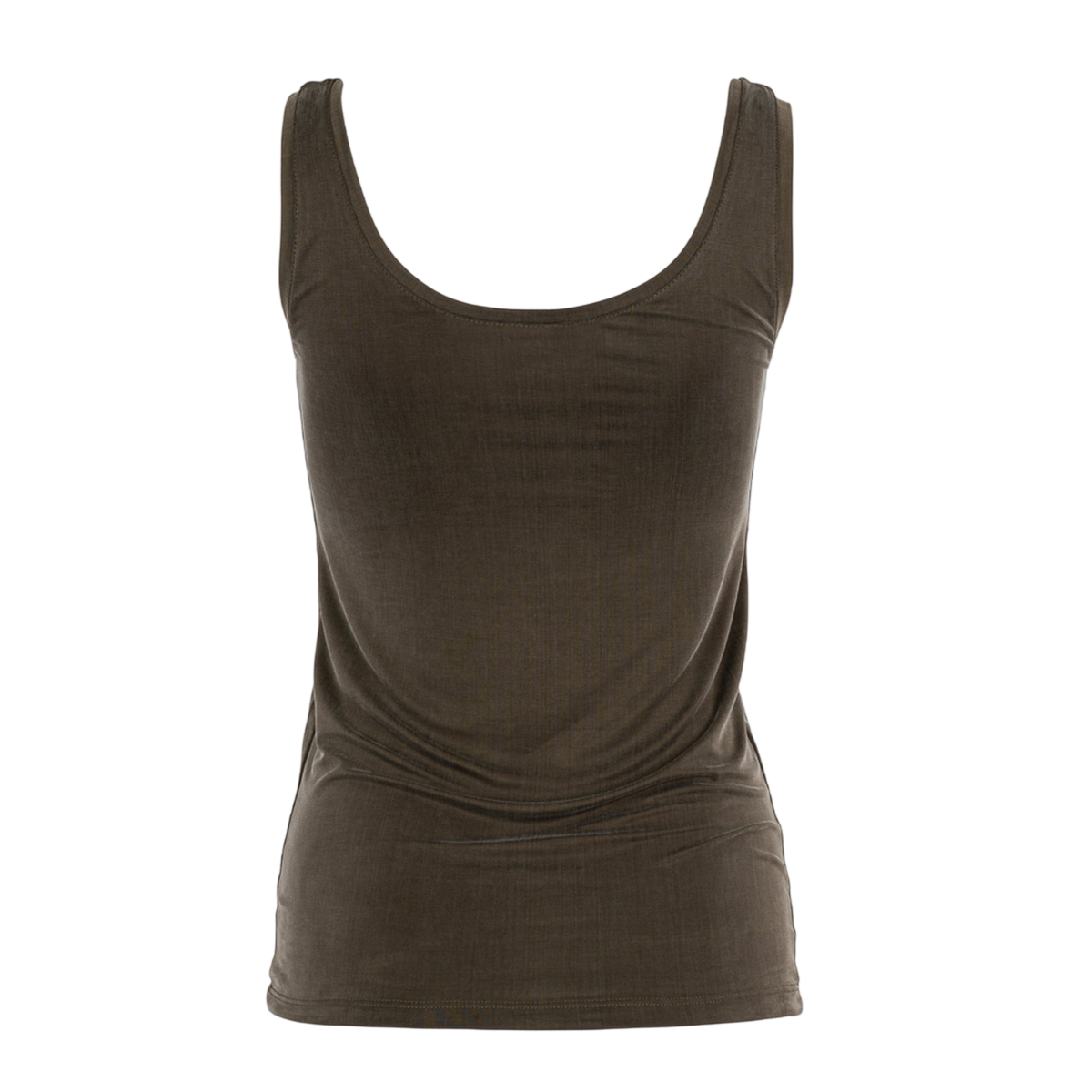 Tank Top Cupro Dusty Olive