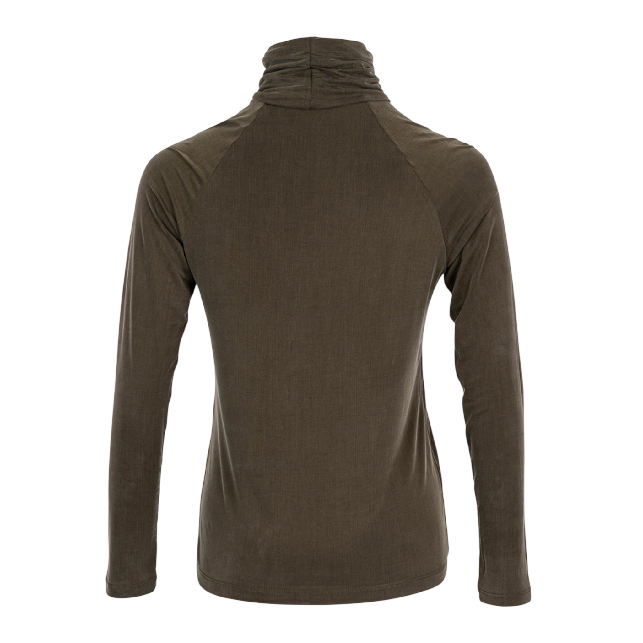 Rollkragen Cupro Tube Neck Dusty Olive
