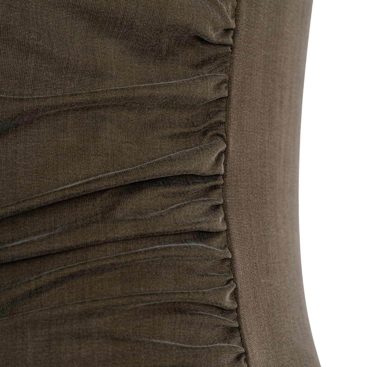 Langarmshirt Cupro Draped Dusty Olive
