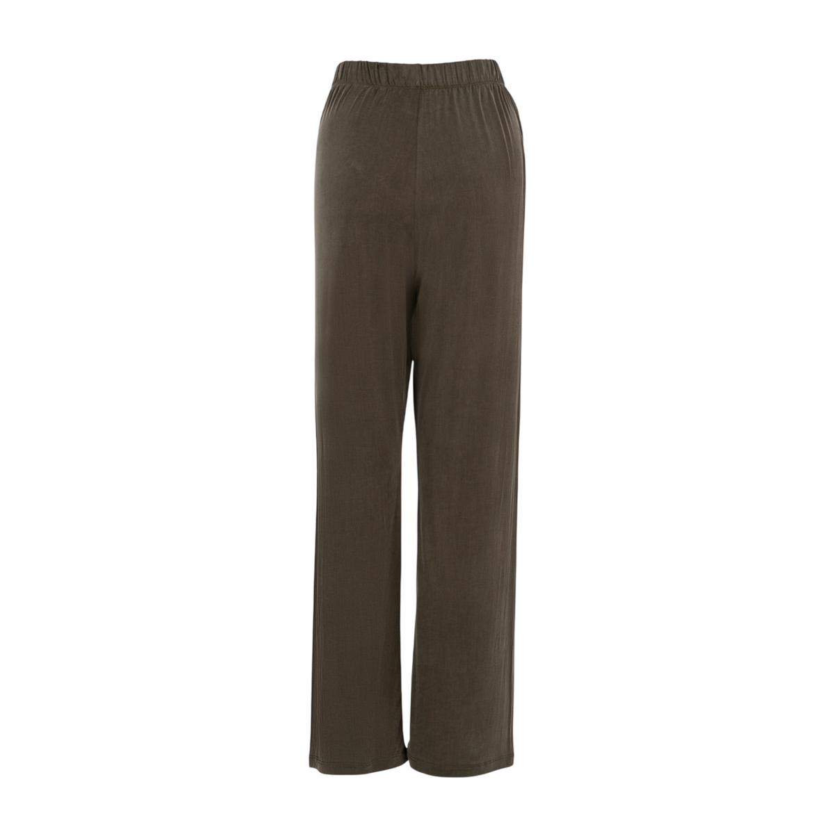High-Waisted Cupro Pants in Dusty Olive