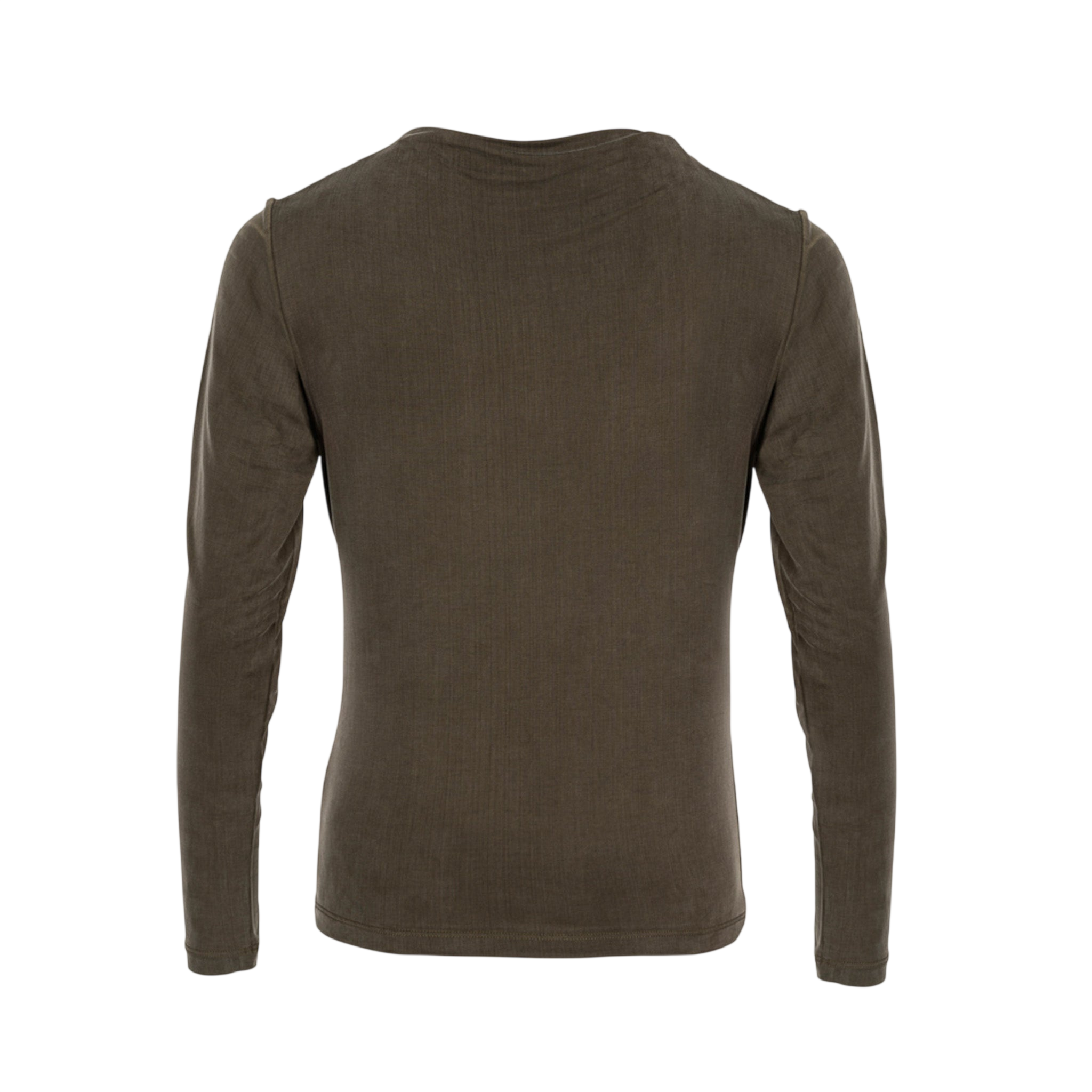 Langarmshirt Cupro Draped Dusty Olive
