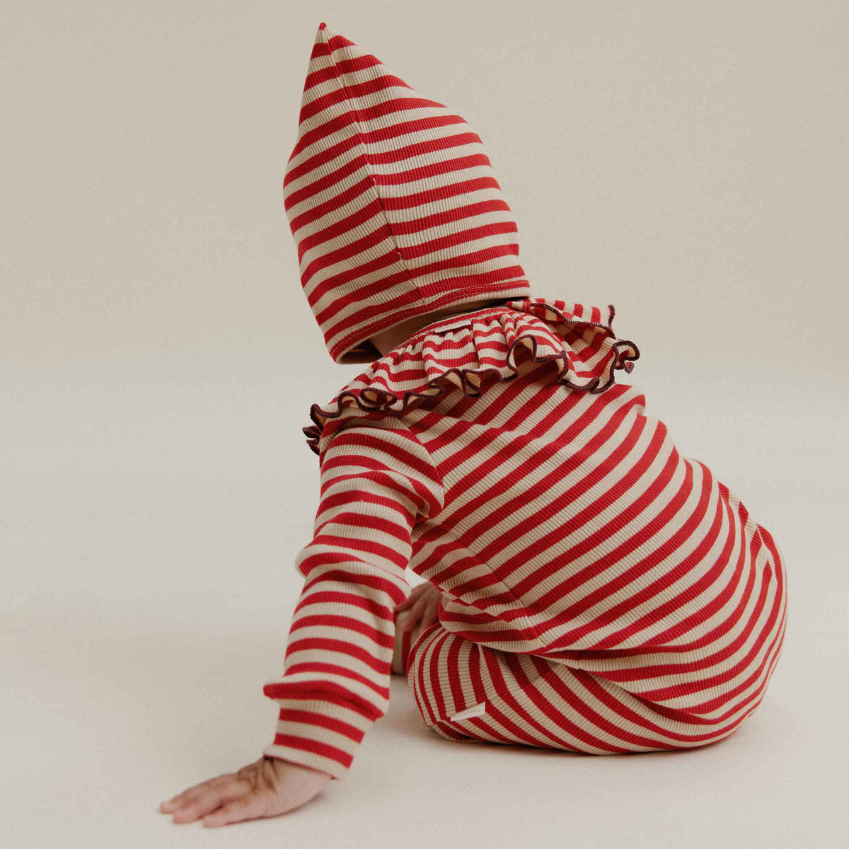 Mütze Pixie Crimson Stripe