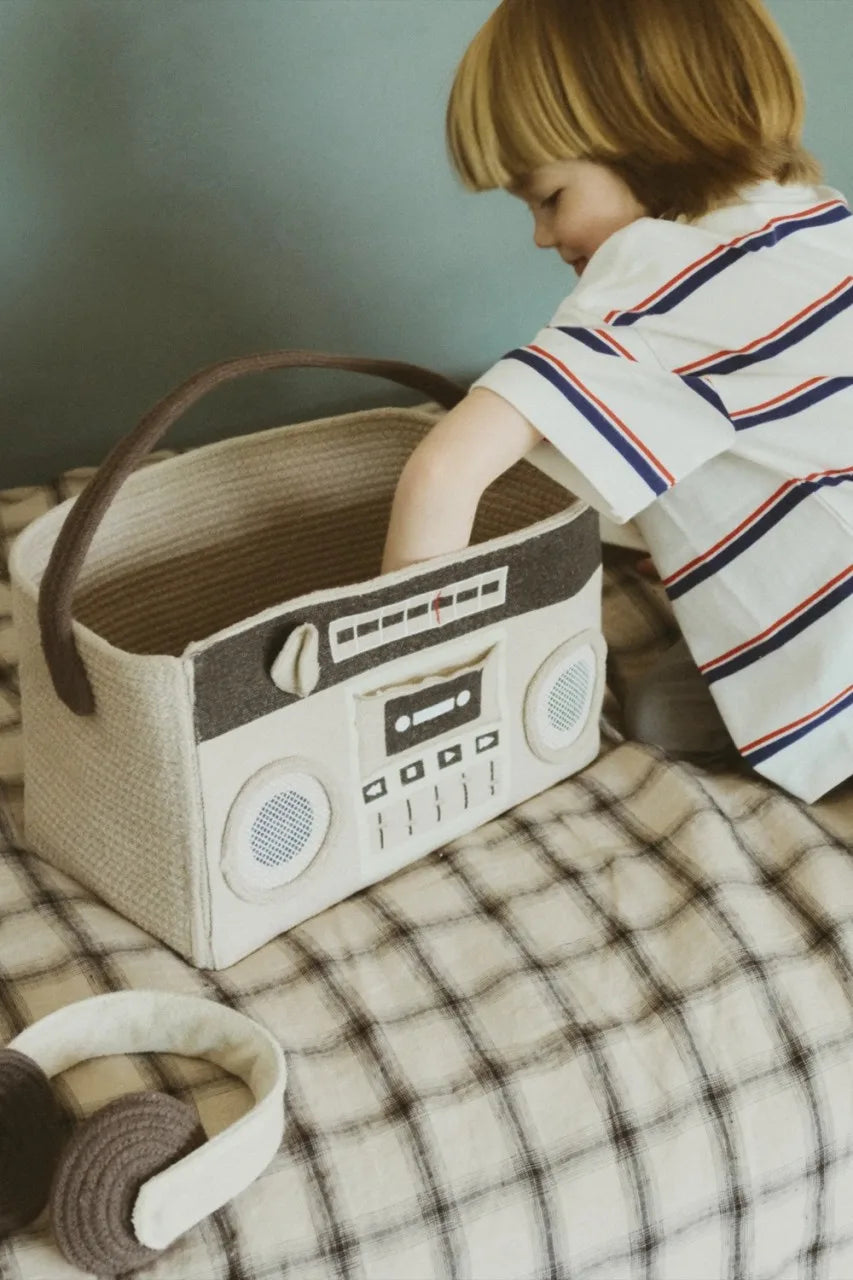 Korb Boombox - Natural, Grey