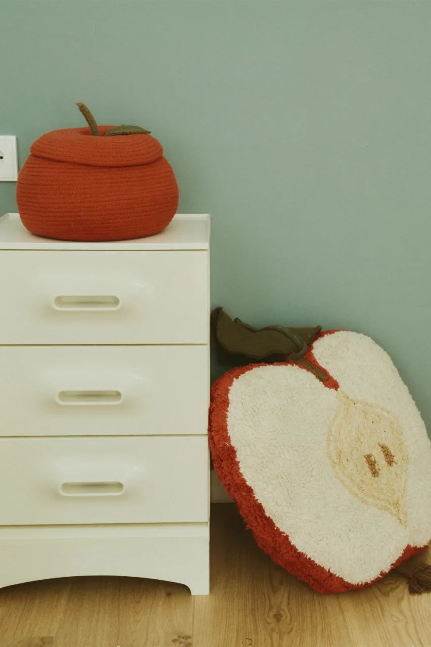 Apple Seat Cushion - Red, Natural