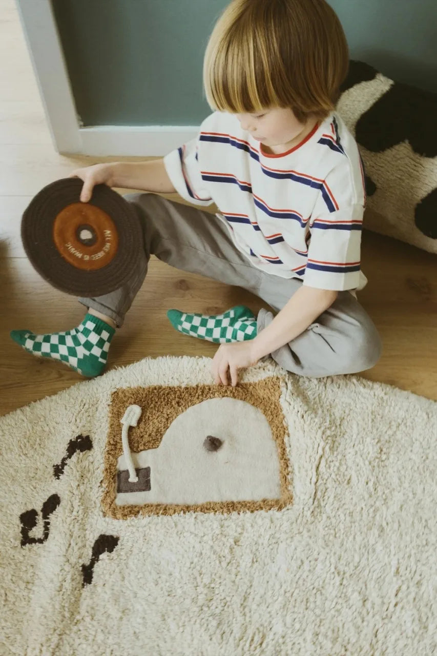 Waschbarer Spielteppich Musik - Natural
