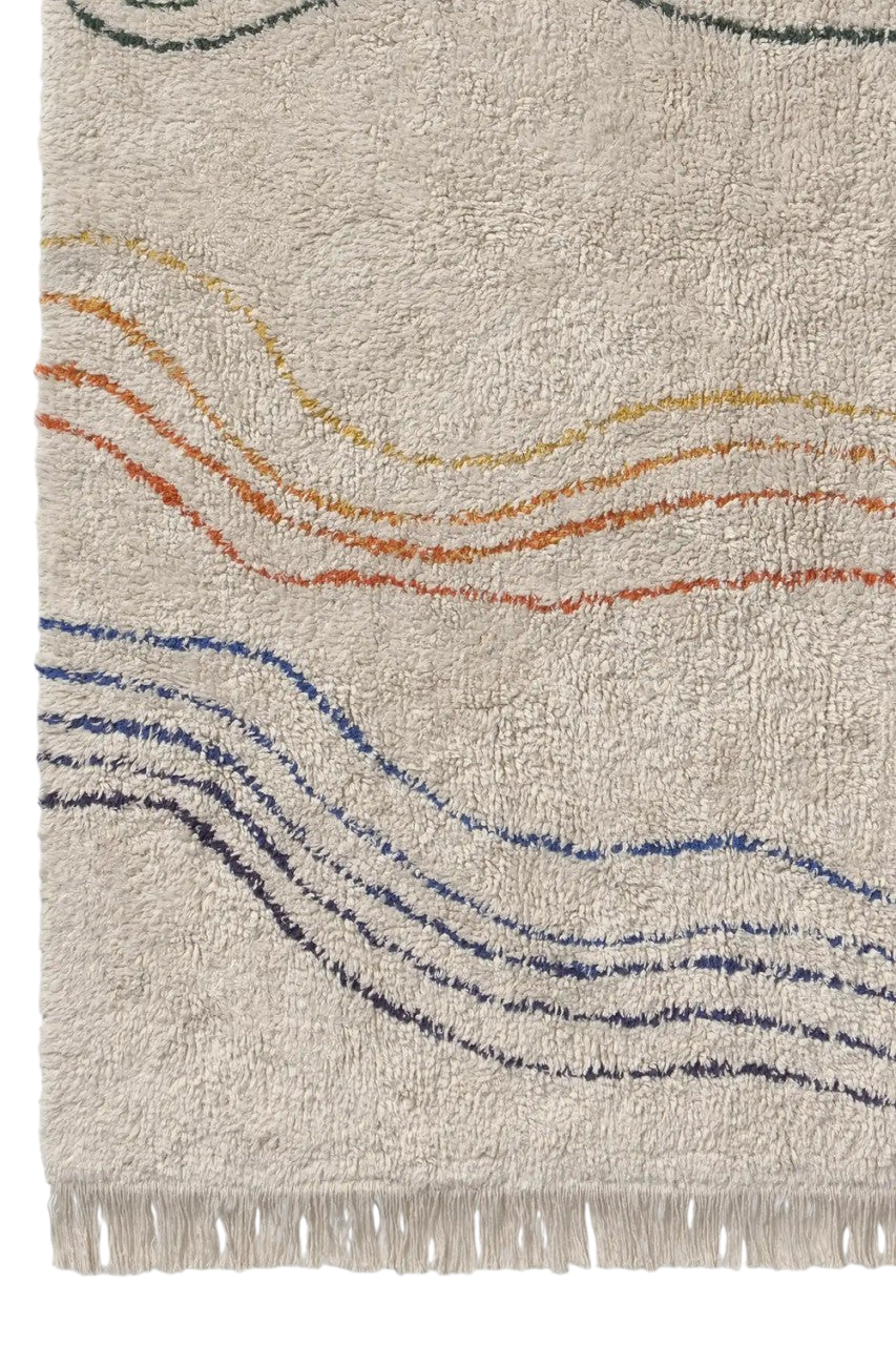 Washable Play Mat with Musical Notes - Natural, Multi-Color
