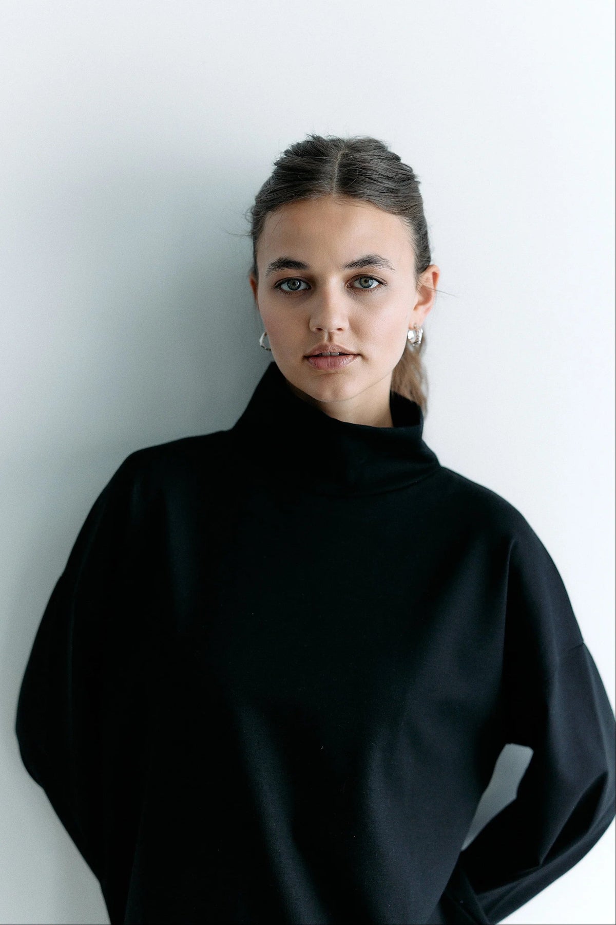 Langarmshirt Transformation Turtleneck Black Intense
