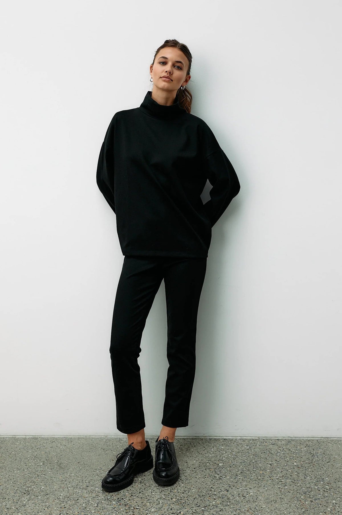 Langarmshirt Transformation Turtleneck Black Intense