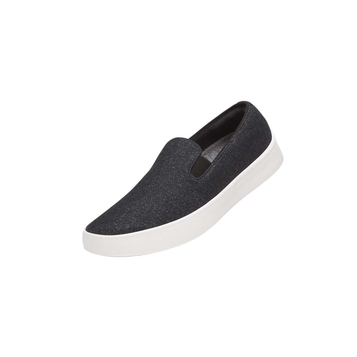 Wool Cruiser Slip-On Sneakers, Natural Black