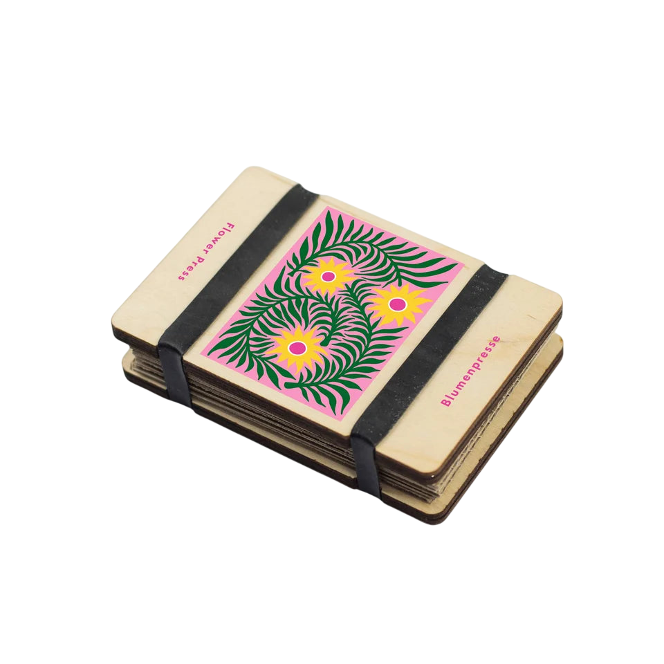 Pocket-sized flower press