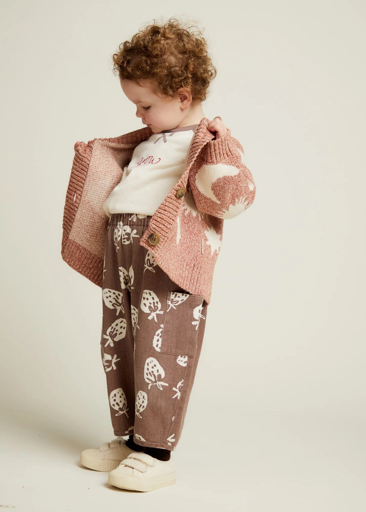 Cardigan Cozmo Russet Moon Star