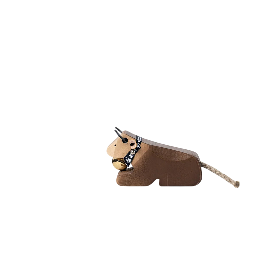 Trauffer Vache 1 couchée, race brune