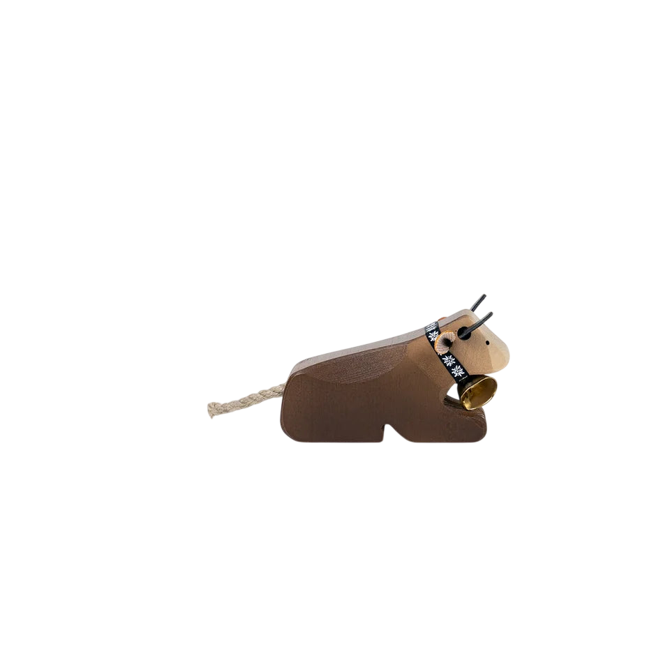 Trauffer Vache 1 couchée, race brune