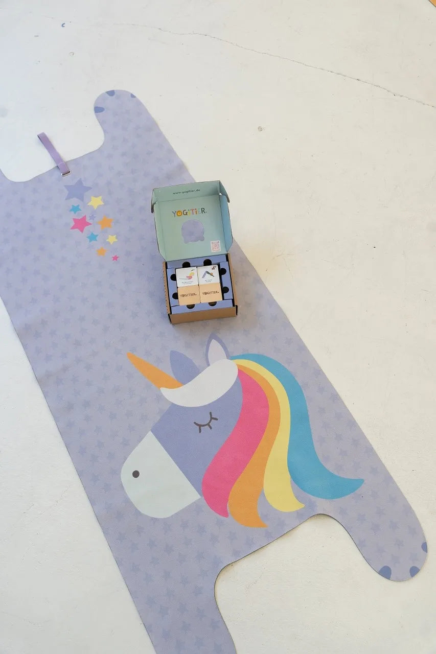 Emmi the Unicorn Kids' Yoga Play Mat - Purple